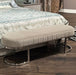 AICO Furniture Amaryllis Decorative Upholstered Bench with Metal Leg image