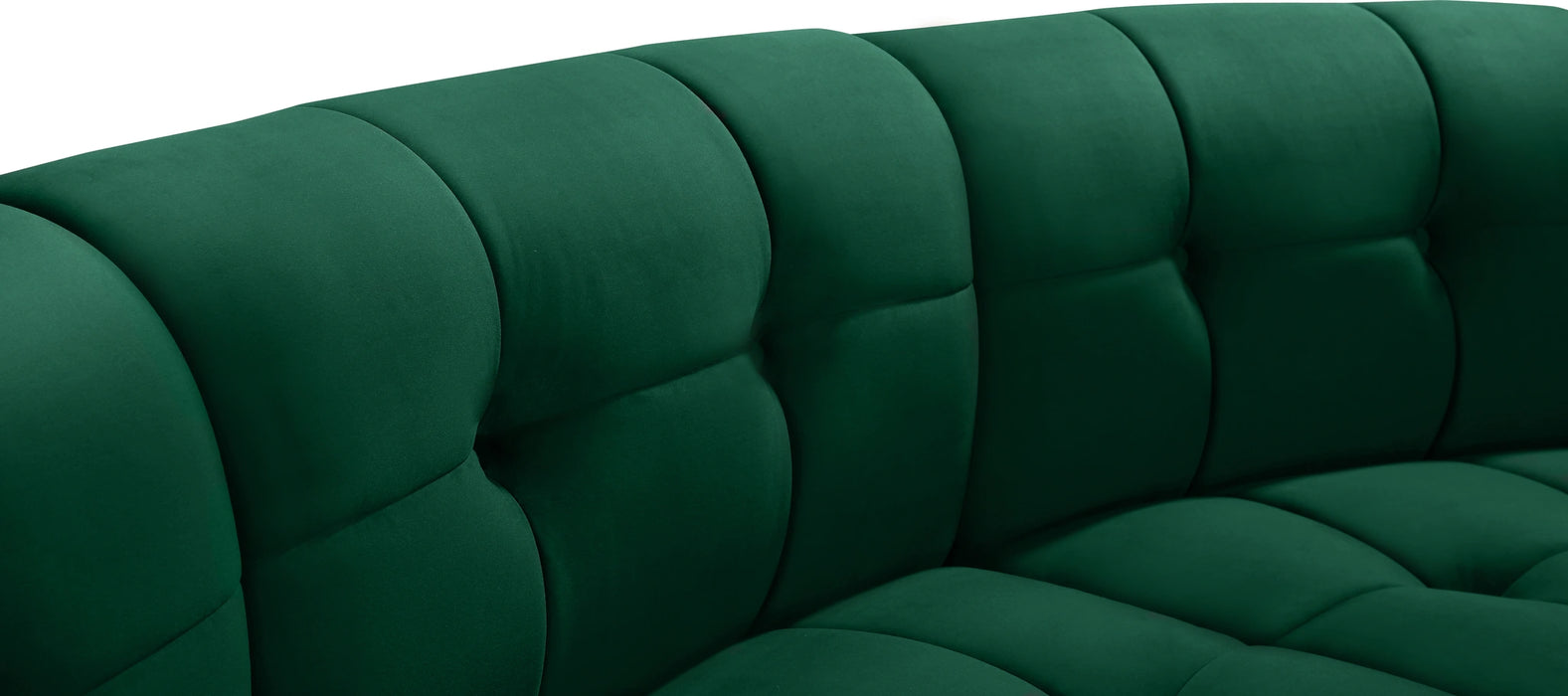 Limitless Green Velvet 12pc. Modular Sectional
