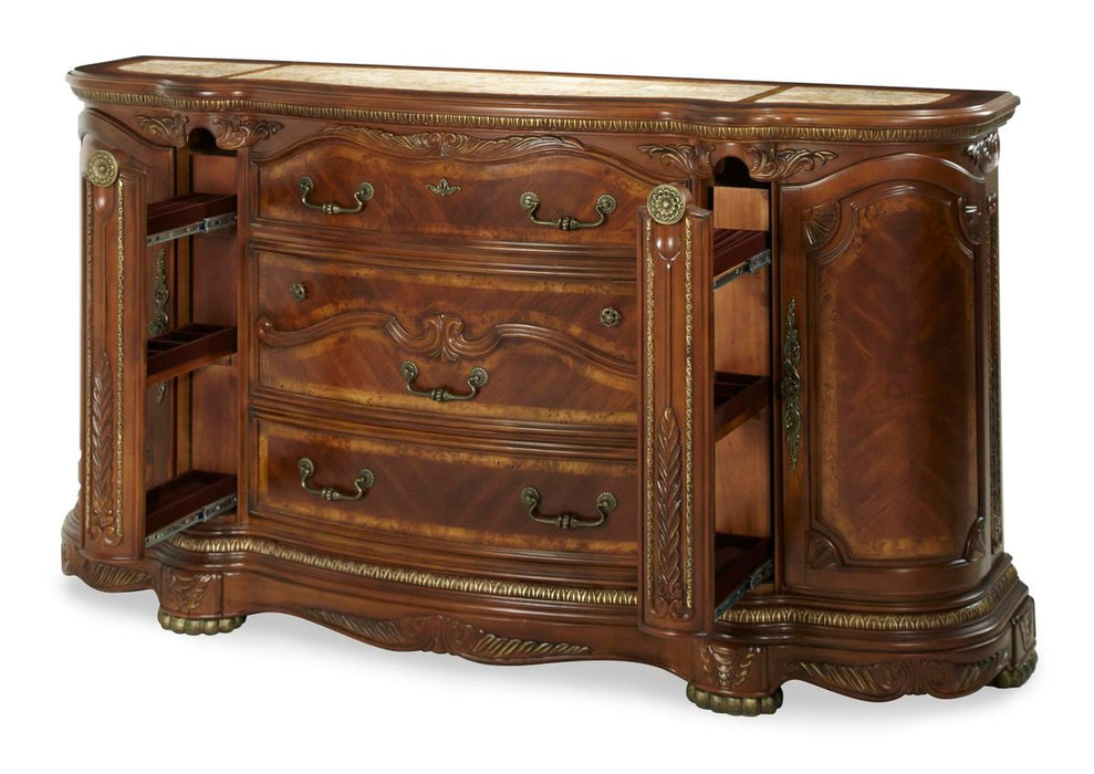 AICO Cortina Dresser in Honey Walnut