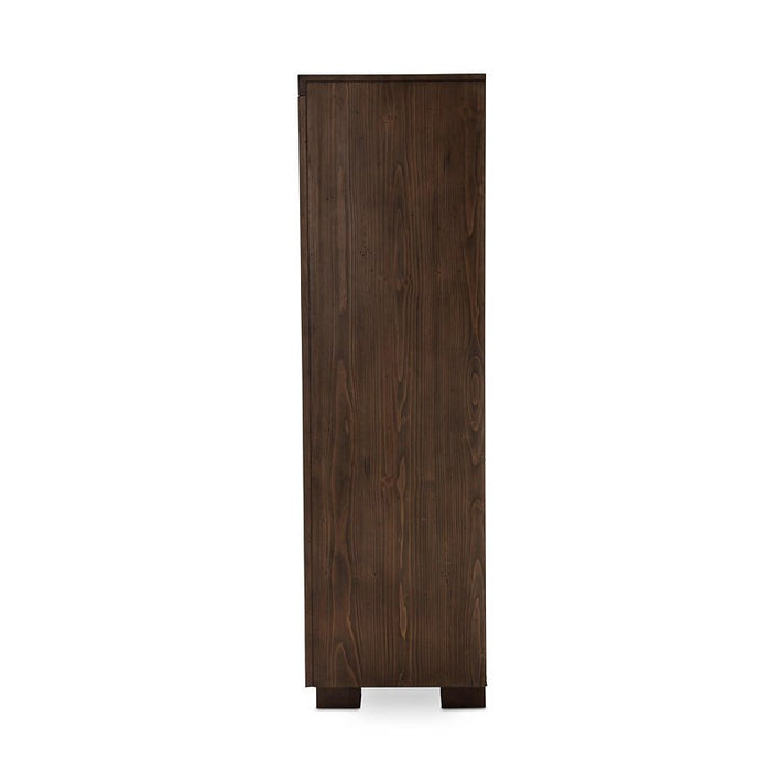 Aico Carrollton Drawer Chest in Rustic Ranch