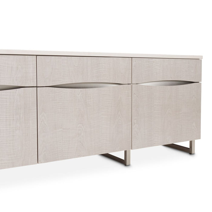 AICO Marin Media Cabinet in Greige