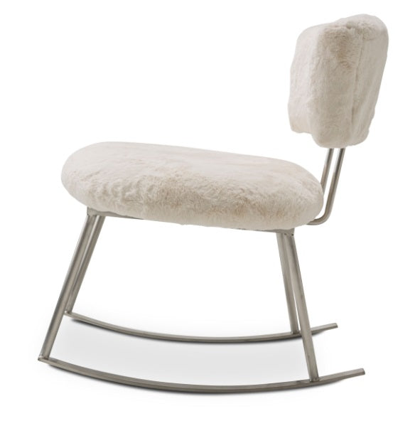 AICO Furniture A La Carte Pebble Beach Rocker Chair in Powder