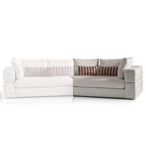 AICO Furniture Amora RAF Sofa Oatmeal in Eggshell Walnut image