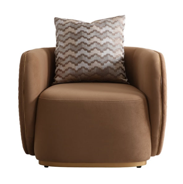 AICO Furniture Ariana Chair in Caramel Gold