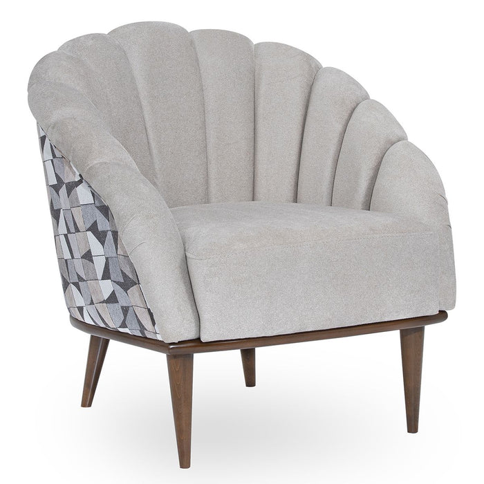 AICO Balboa Accent Chair in Warm Walnut image