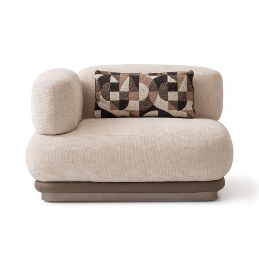 AICO Furniture Bristol Point LAF Chair in Saddle Brown image