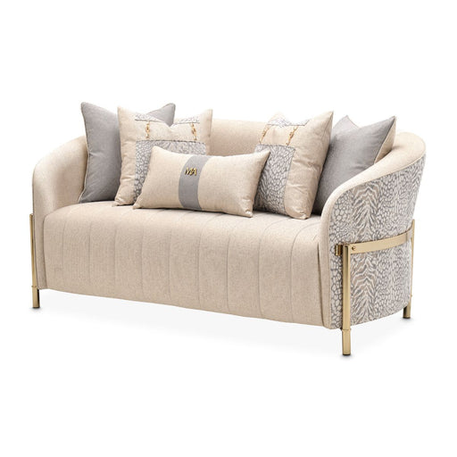 AICO Lisbon Loveseat in Opal Gold image