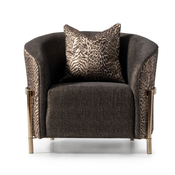 AICO Furniture Lisbon Chair in Onyx Gold