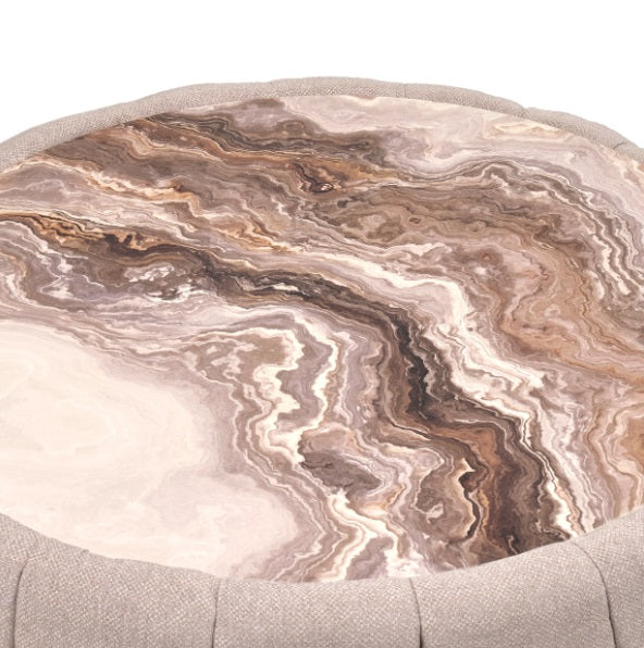 AICO Furniture Lucca Cocktail Table in Silver