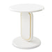 AICO Furniture Sassani Accent Table in Pearl White/Gold image