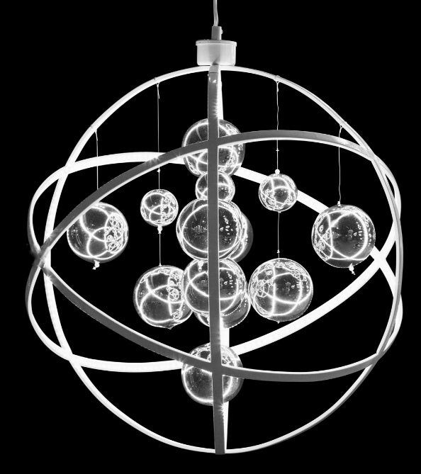 AICO Furniture Lighting Small Planetary LED Chandelier image