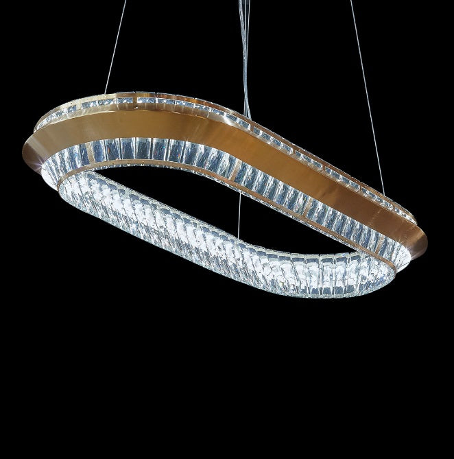 AICO Furniture Lighting Base Camp Oval LED Chandelier image