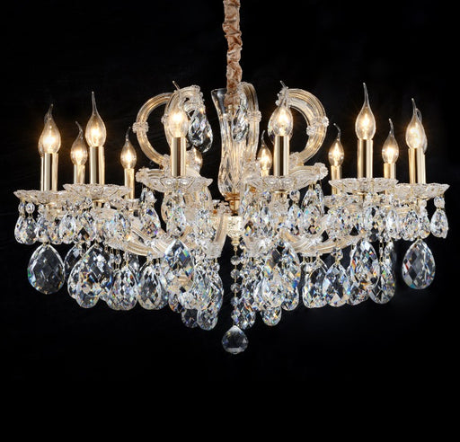 AICO Furniture Lighting Portola II 14 Light Chandelier in Clear image
