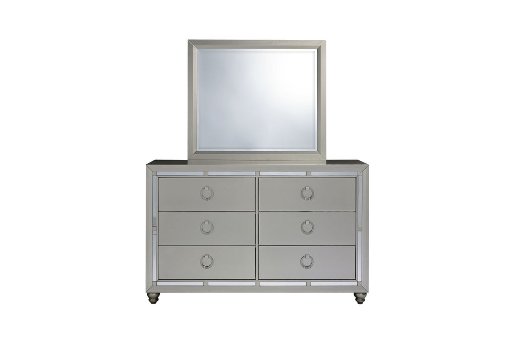 RILEY SILVER QUEEN BED GROUP