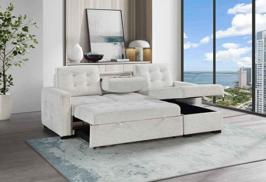 U0707 CHALK REVERSIBLE SOFA BED