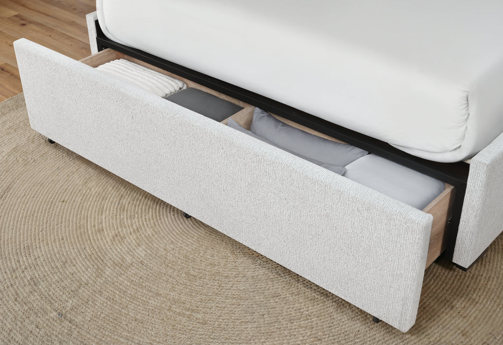 SADIE BEIGE QUEEN BED WITH STORAGE