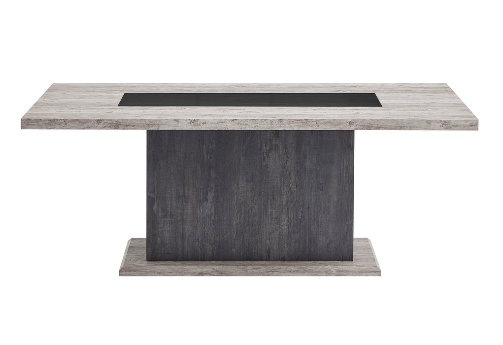 D8030 DINING TABLE WITH STORAGE DRAWERS AND STORAGE DOOR