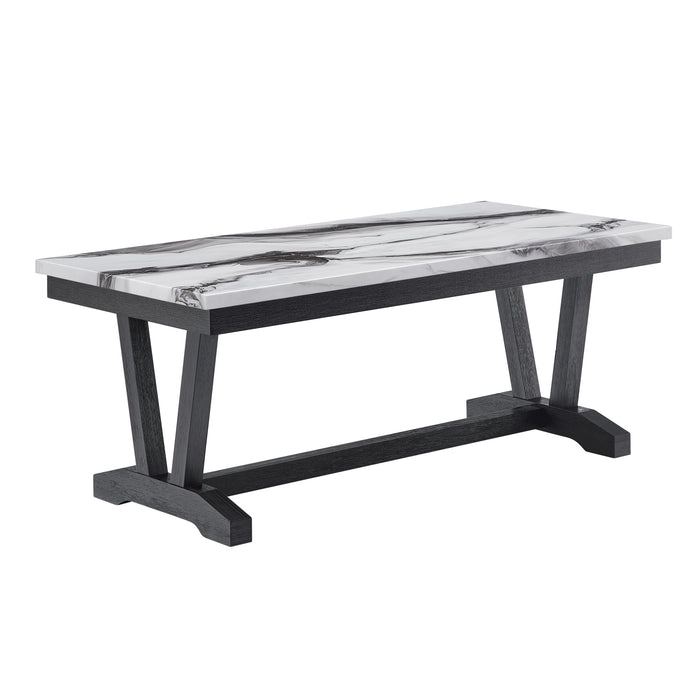 T1319 BLK/WHT COFFEE TABLE