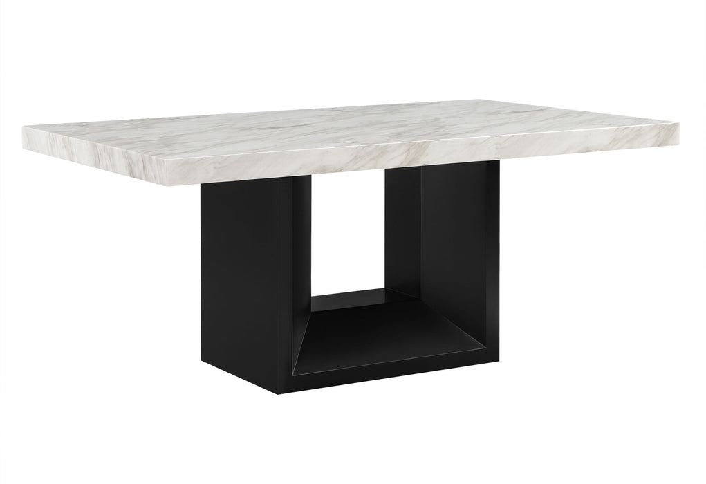 D02 DINING TABLE + 6 D03 BLACK DINING CHAIRS