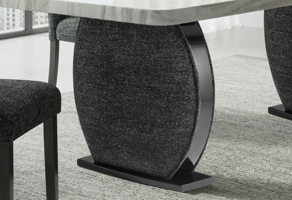 D2502 DINING TABLE AND 8 DINING CHAIRS