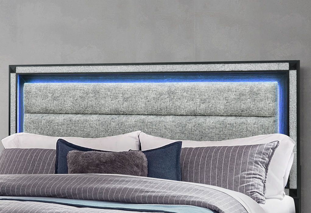 SOLEIL CHARCOAL KING BED GROUP