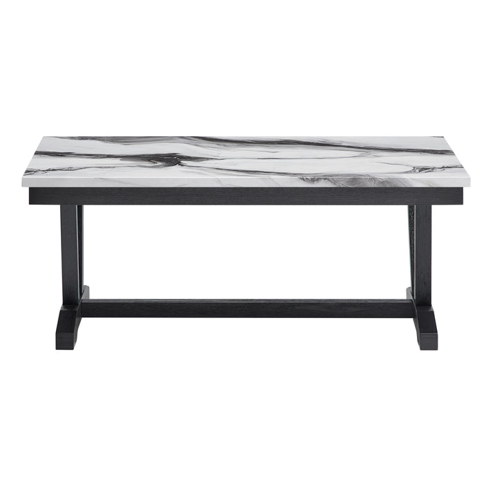 T1319 BLK/WHT COFFEE TABLE