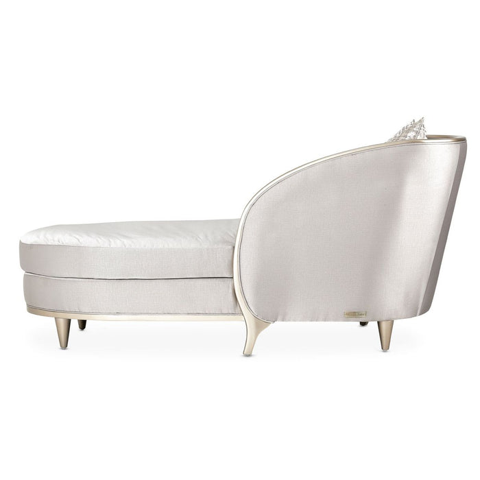 AICO Malibu Crest Chaise in Chardonnay