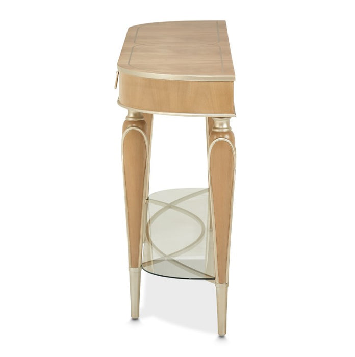 AICO Villa Cherie Console Table in Caramel