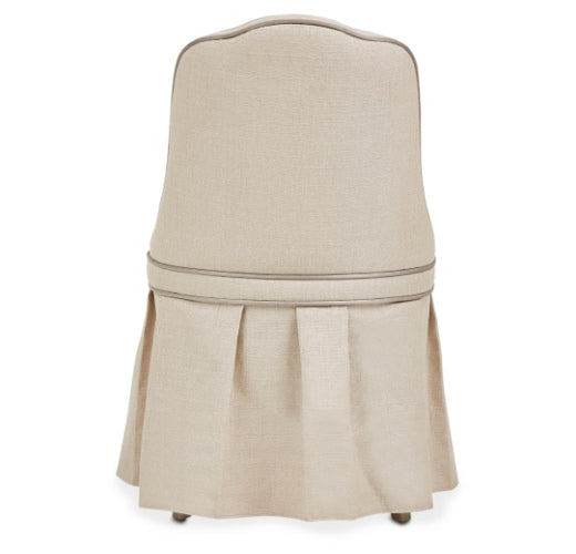 AICO Villa Cherie Tufted Vanity Chair in Hazelnut