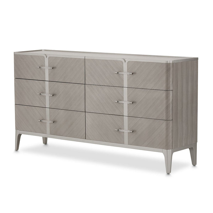AICO Lanterna Dresser in Silver Mist image