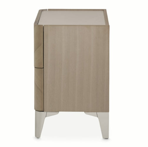 AICO Furniture Penthouse Nightstand in Ash Gray