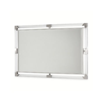 AICO Furniture Penthouse Wall Mirror in Ash Gray image