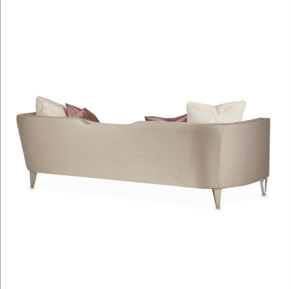AICO Furniture Linea Sofa in Silver Mist