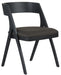 Palliser Furniture Mix and Match Dining Calvin Bent Wood Side Chair in Black/Gray (Set of 2) 119-120 image