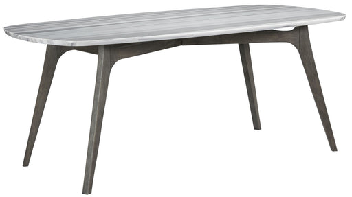 Palliser Furniture Mix and Match Dining Benedict Dining Table with Grey Marble Top 119-1513K image