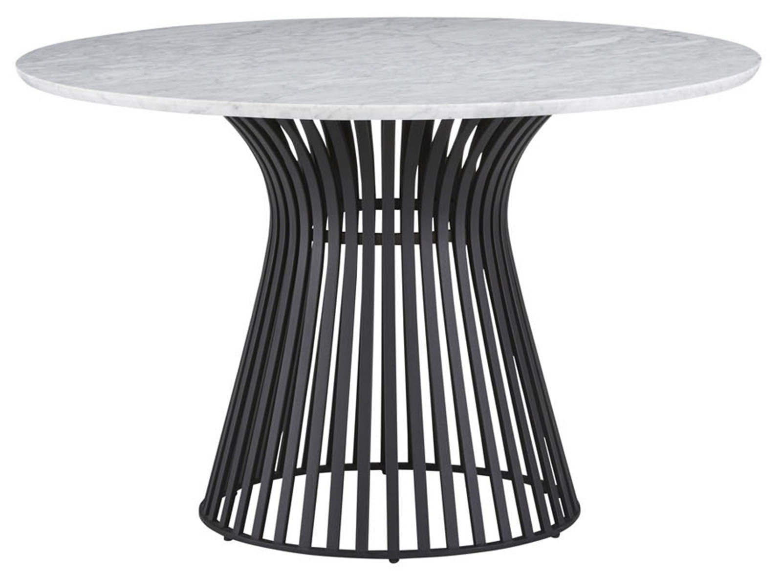 Palliser Furniture Mix and Match Dining Naomi Round Dining Table with Marble Top in Black 119-1546K image