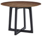 Palliser Furniture Mix and Match Dining Clara Round Dining Table with Wood Top in Natural Walnut 119-1612K image