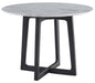 Palliser Furniture Mix and Match Dining Clara Round Dining Table with White Marble Top 119-1613K image