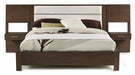 Palliser (Casana) Furniture Montreal (Hudson) Queen Upholstered Platform Bed w/ Panel Nightstands in Deep Licorice image