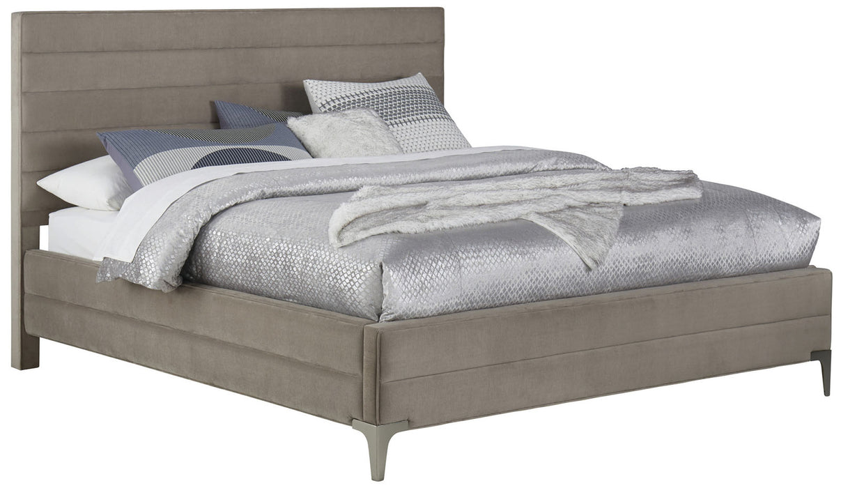 Palliser Furniture Alexandra Queen Upholstered Panel Bed in Frosted Ash 760-901KQ image