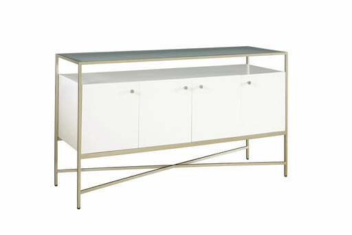 Palliser Delany Entertainment Console in Ivory/ Champagne 860-012 image