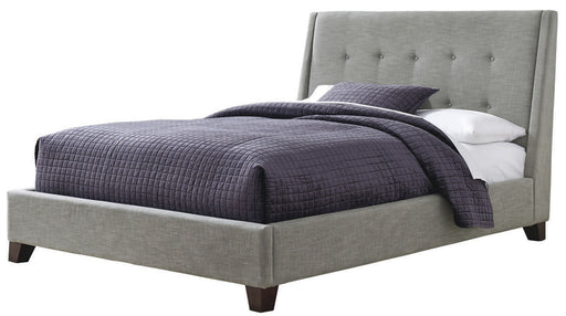 Palliser Furniture Ballard Queen Upholstered Shelter Bed in Light Gray 911-921KQ image