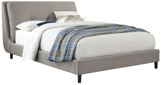 Palliser Furniture Skylar Queen Upholstered Platform Bed in Light Gray 938-921KQ image