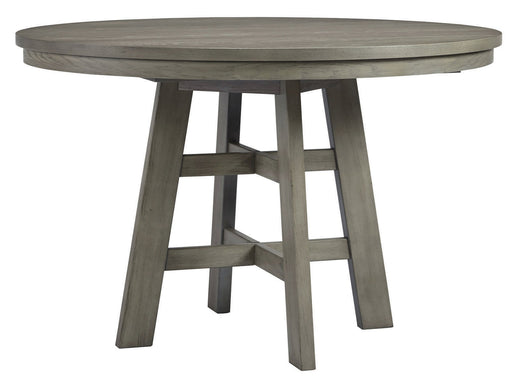 Palliser Furniture Venice Cafe Height Round Dining Table in Grey 120-162K image