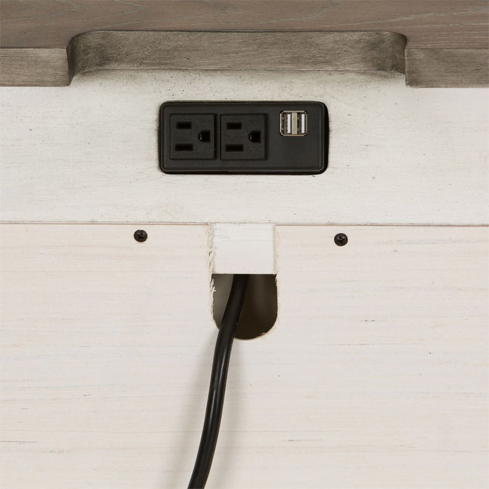 Abbey Park Nightstand With Charging Station