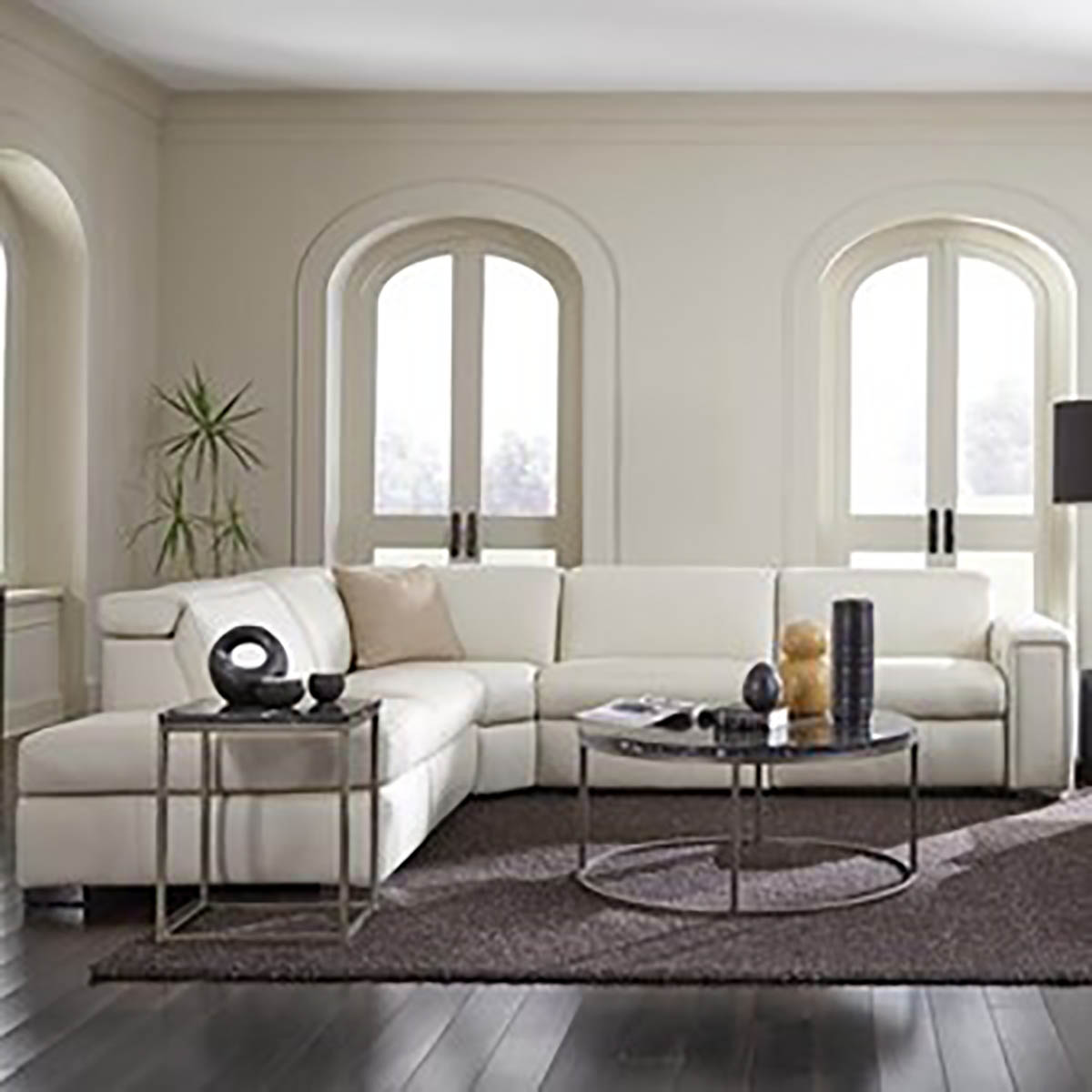 Palliser Titan 4pc Reclining Sectional with Left Hand Facing Stationary Nest image