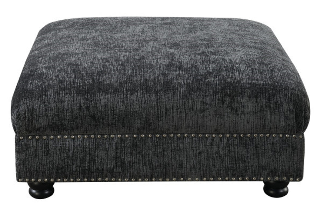 Emerald Home Hutton II Cocktail Ottoman in Bliss Charcoal U3164-03-53